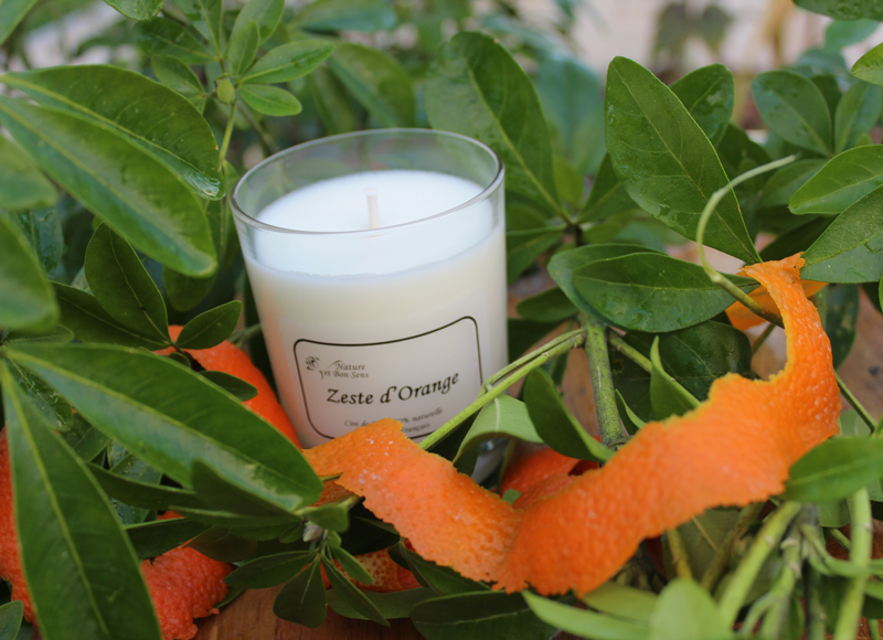 Bougie parfumée Ambiance zeste d'orange grand modèle