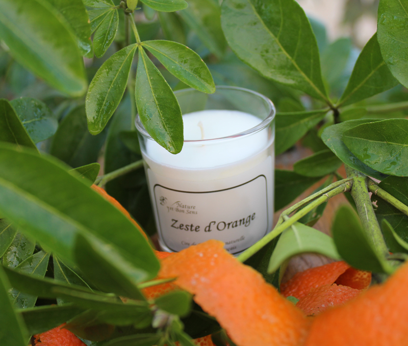 Bougie parfumée Zeste d'Orange petit modèle