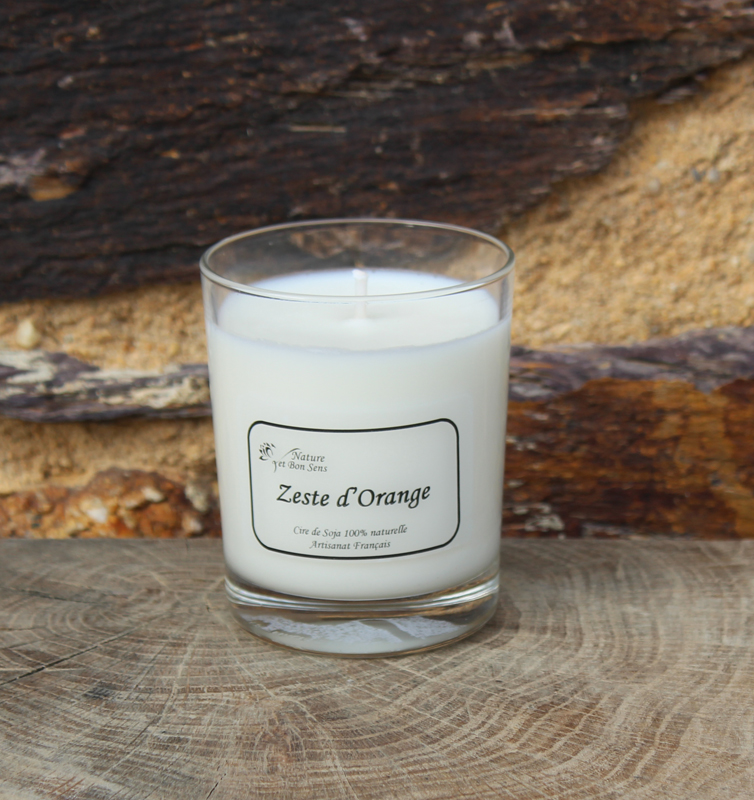 Bougie parfumée Zeste d'orange grand modèle