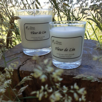 Ambiance bougies fleur de lin