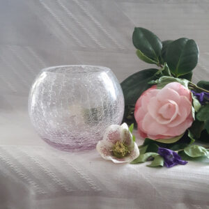 vase photophore boule rose ambiance