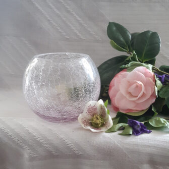 vase photophore boule rose ambiance