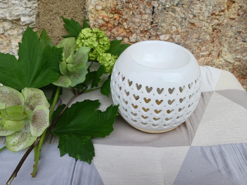 Brûle parfum céramique cœur